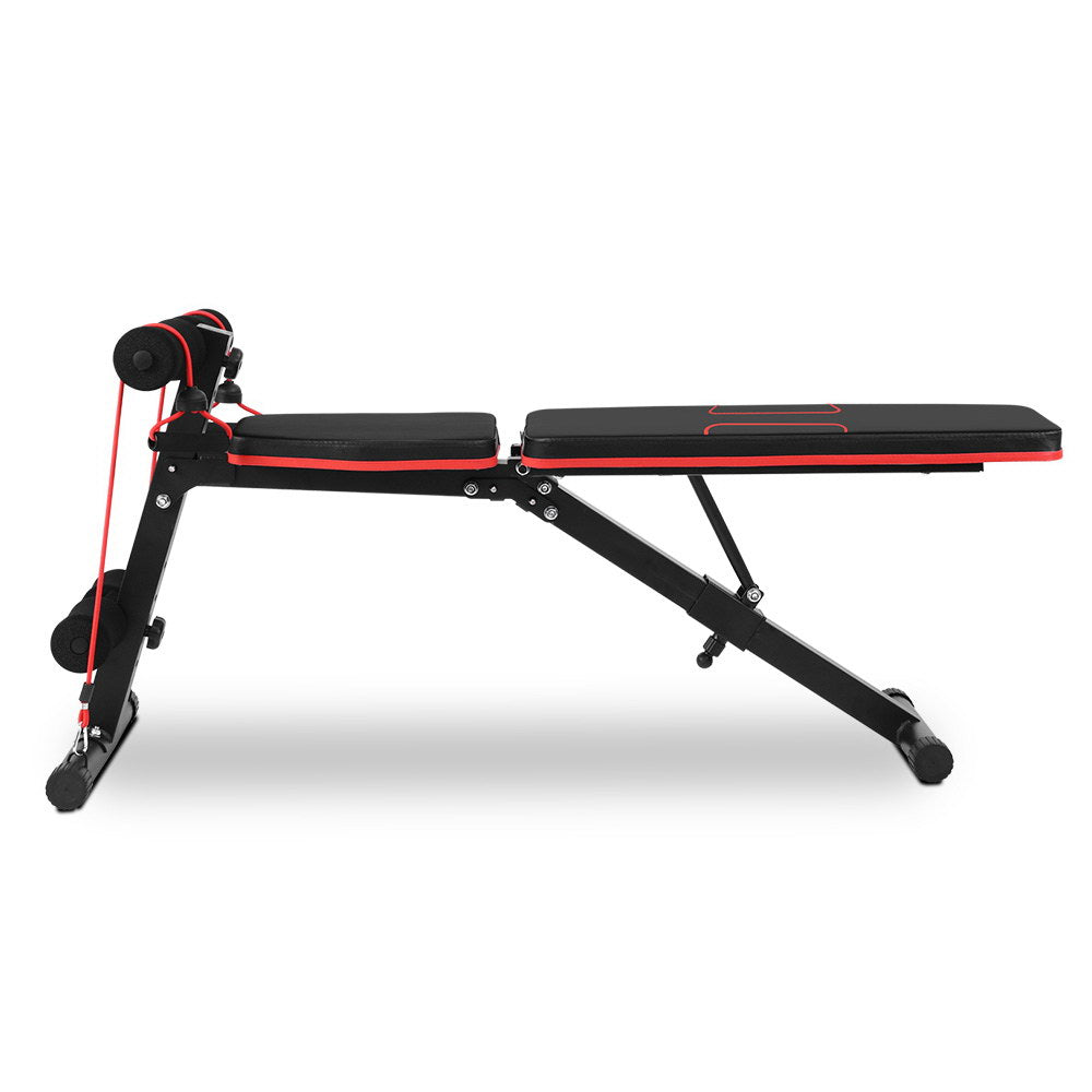 Everfit Adjustable FID Weight Bench Fitness Flat Incline Gym Home Steel Frame-2