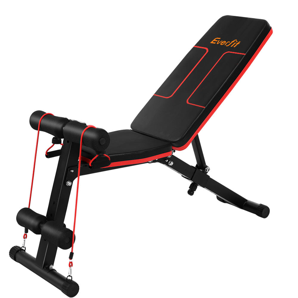 Everfit Adjustable FID Weight Bench Fitness Flat Incline Gym Home Steel Frame-0
