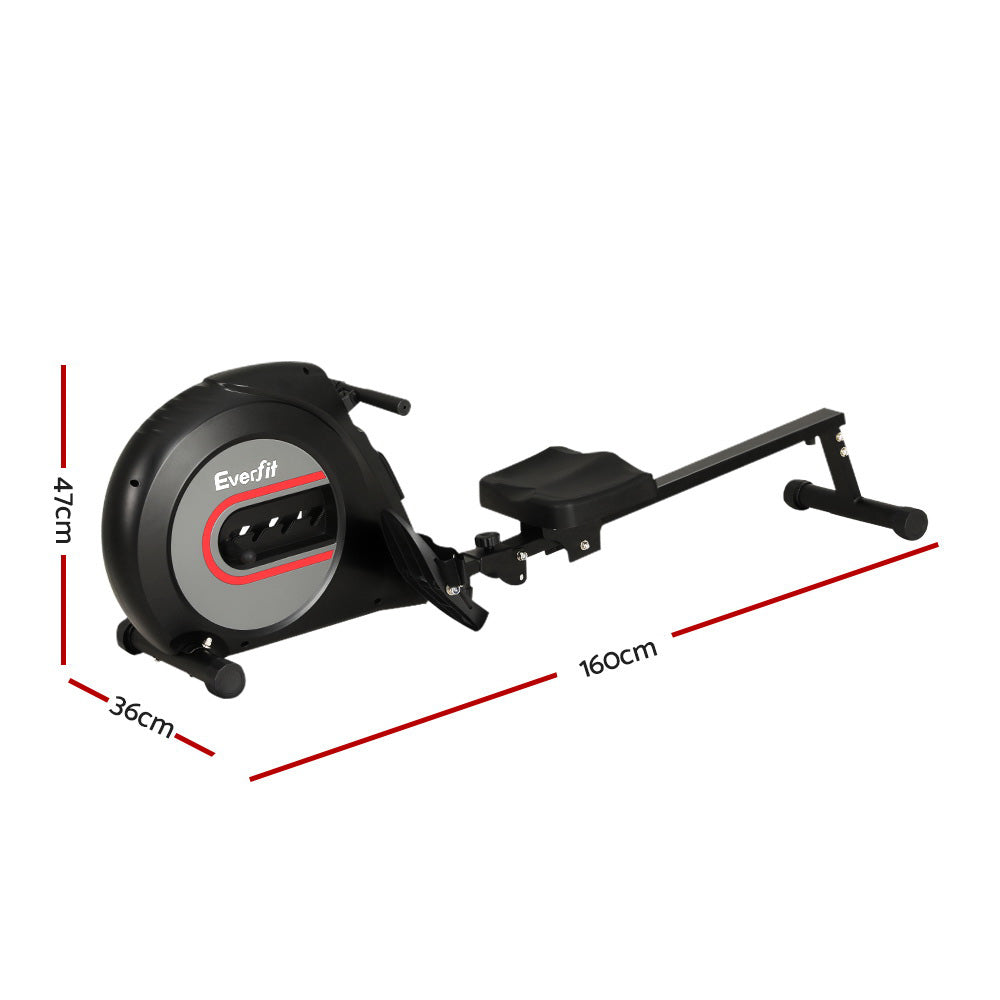Everfit Rowing Machine Elastic Resistance Rower Exercise Home Gym Cardio Fitness-1
