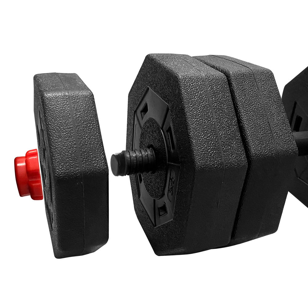 40KG 2-in-1 Dumbbell Barbell Set Adjustable Dumbbells Weights Home Gym Fitness-3
