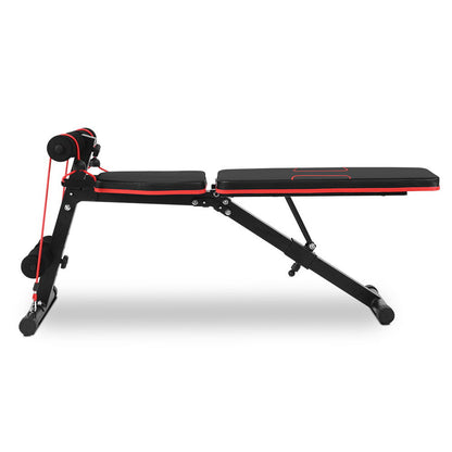 Everfit Adjustable FID Weight Bench Fitness Flat Incline Gym Home Steel Frame-2