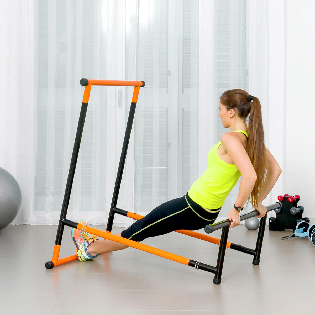 Station de Tractions et Fitness avec Guide D'Exercices InnovaGoods-7