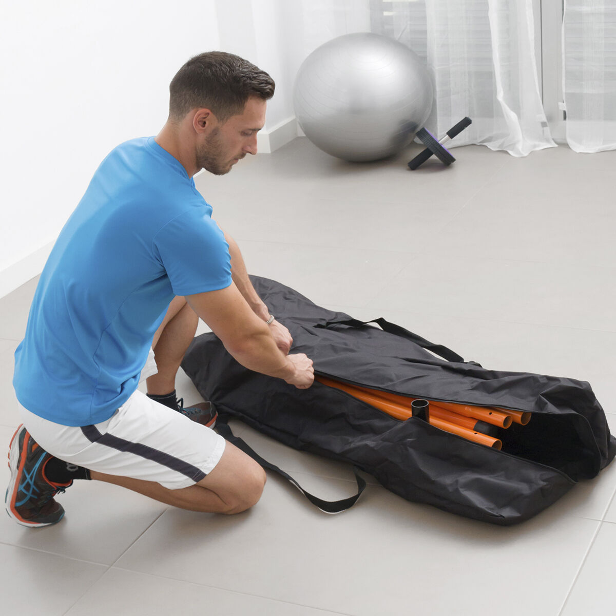 Station de Tractions et Fitness avec Guide D'Exercices InnovaGoods-6