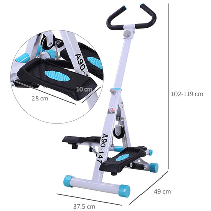 Stepper w/Handle Hand Grip Workout Fitness Machine For Fitness Aerobic Exercise Home Gym-2
